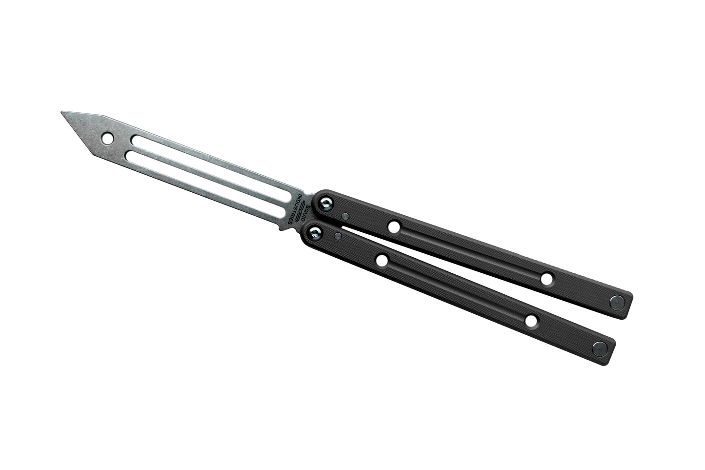 Black Clearance Blemished Squidtrainer V4 Balisong Butterfly Knife Trainer
