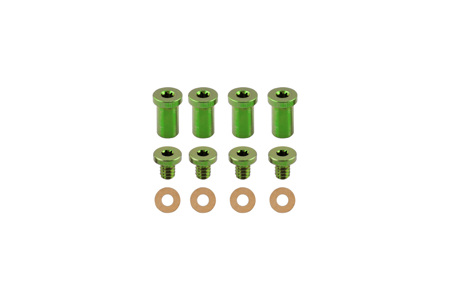 Green Flat Head Titanium Hardware Thin Washer Preview