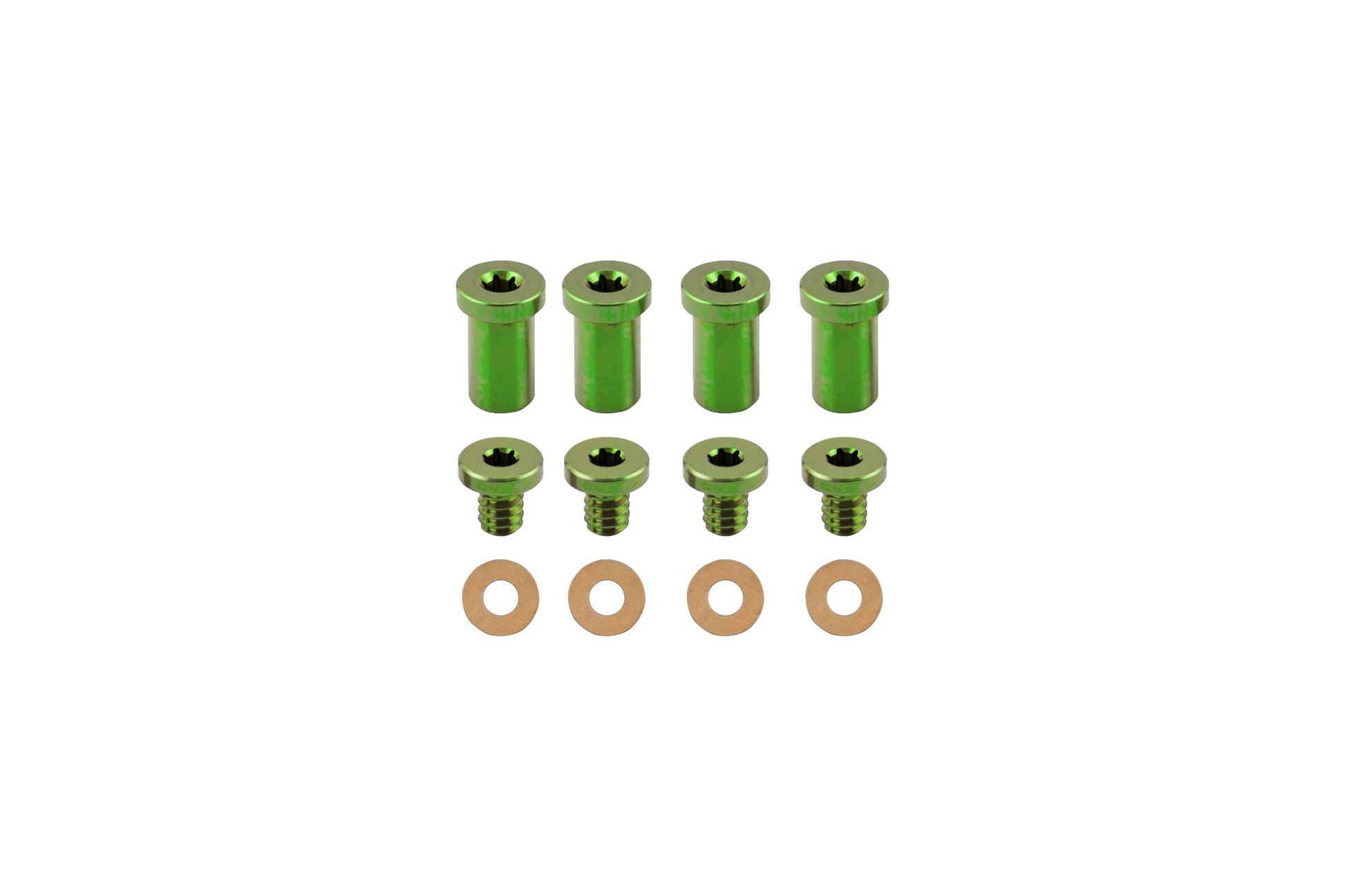 Green Flat Head Titanium Hardware Thin Washer Preview