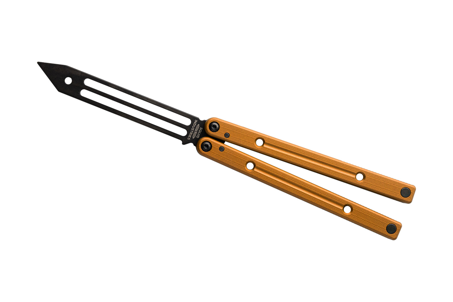 Inked Orange Clearance Blemished Squidtrainer V4 Balisong Butterfly Knife Trainer
