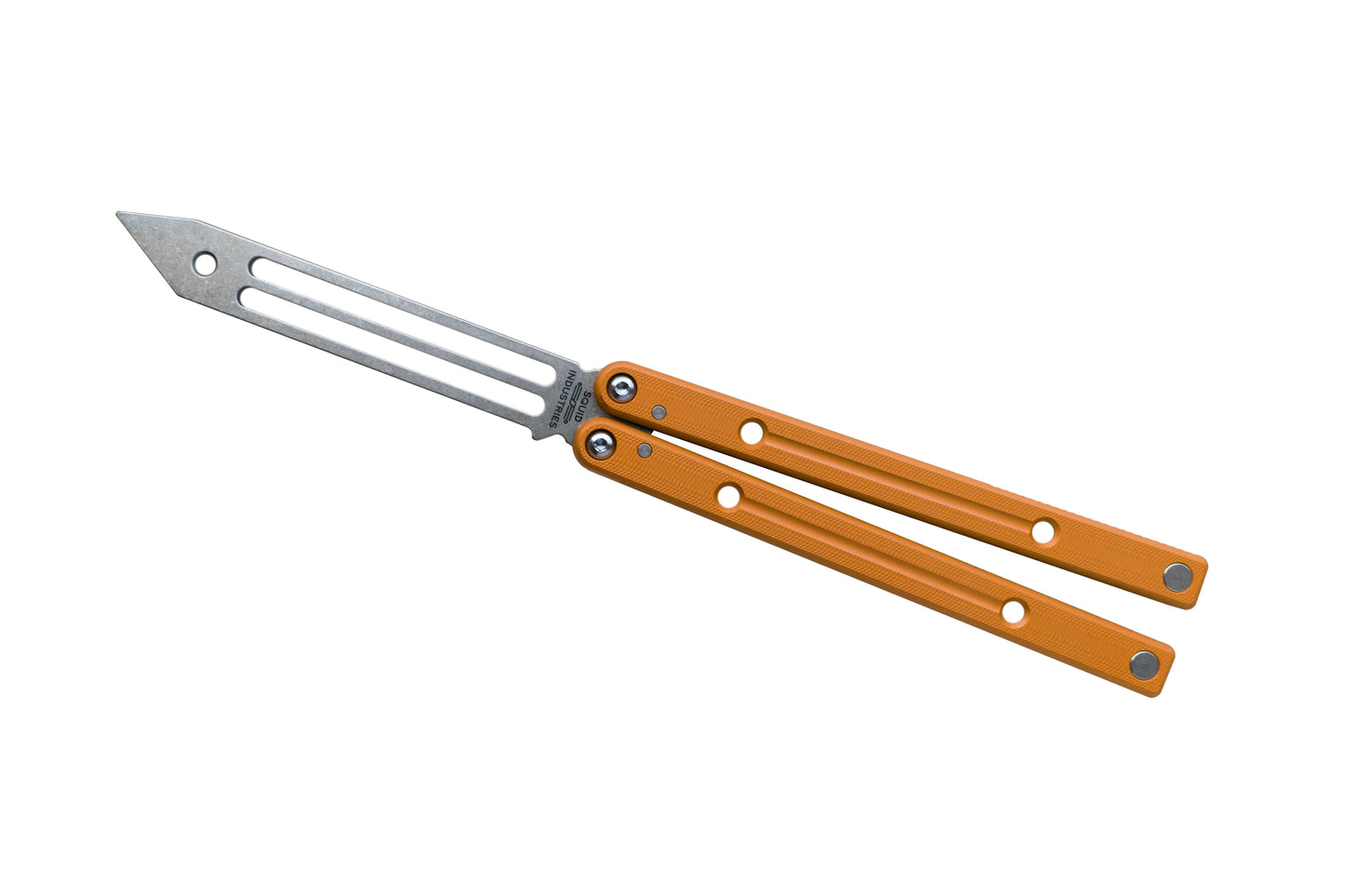 Orange Clearance Blemished Squidtrainer V4 Balisong Butterfly Knife Trainer