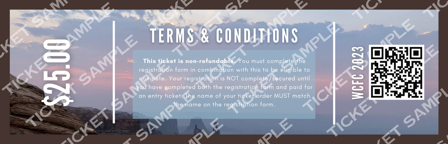 WCFC 2023 Entry Ticket Sampleb