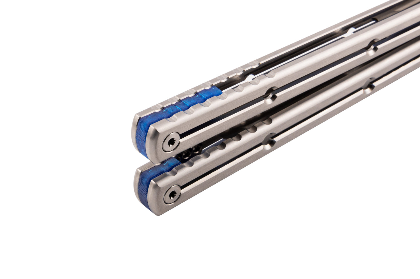 Zippy Spacer Blue on Titanium krake raken handles