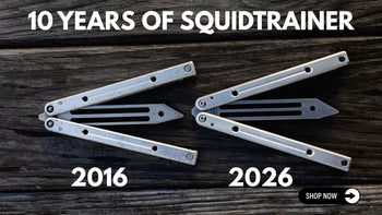 side by side comparison between old 2016 Squidtrainer vs new 2026 squidtrainer