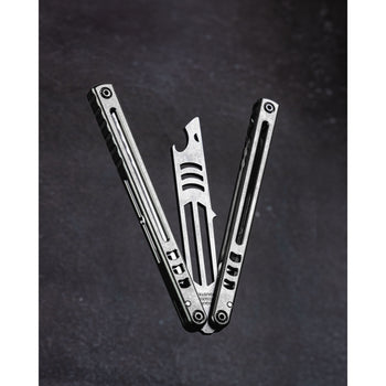 Madko Bottle Opener Channel Titamium Butterfly Knife (Balisong) Trainer