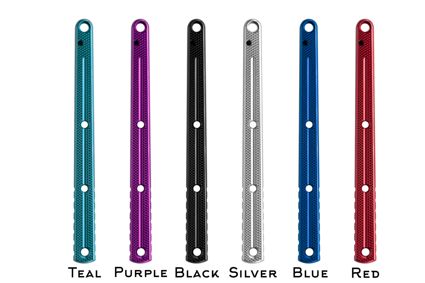 build your own krake raken handles teal, purple, black, silver, blue, and red