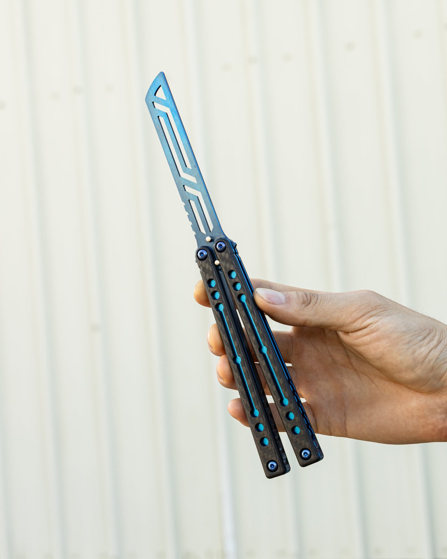 Carbon Fiber Sapphire Open Position Held By Hand