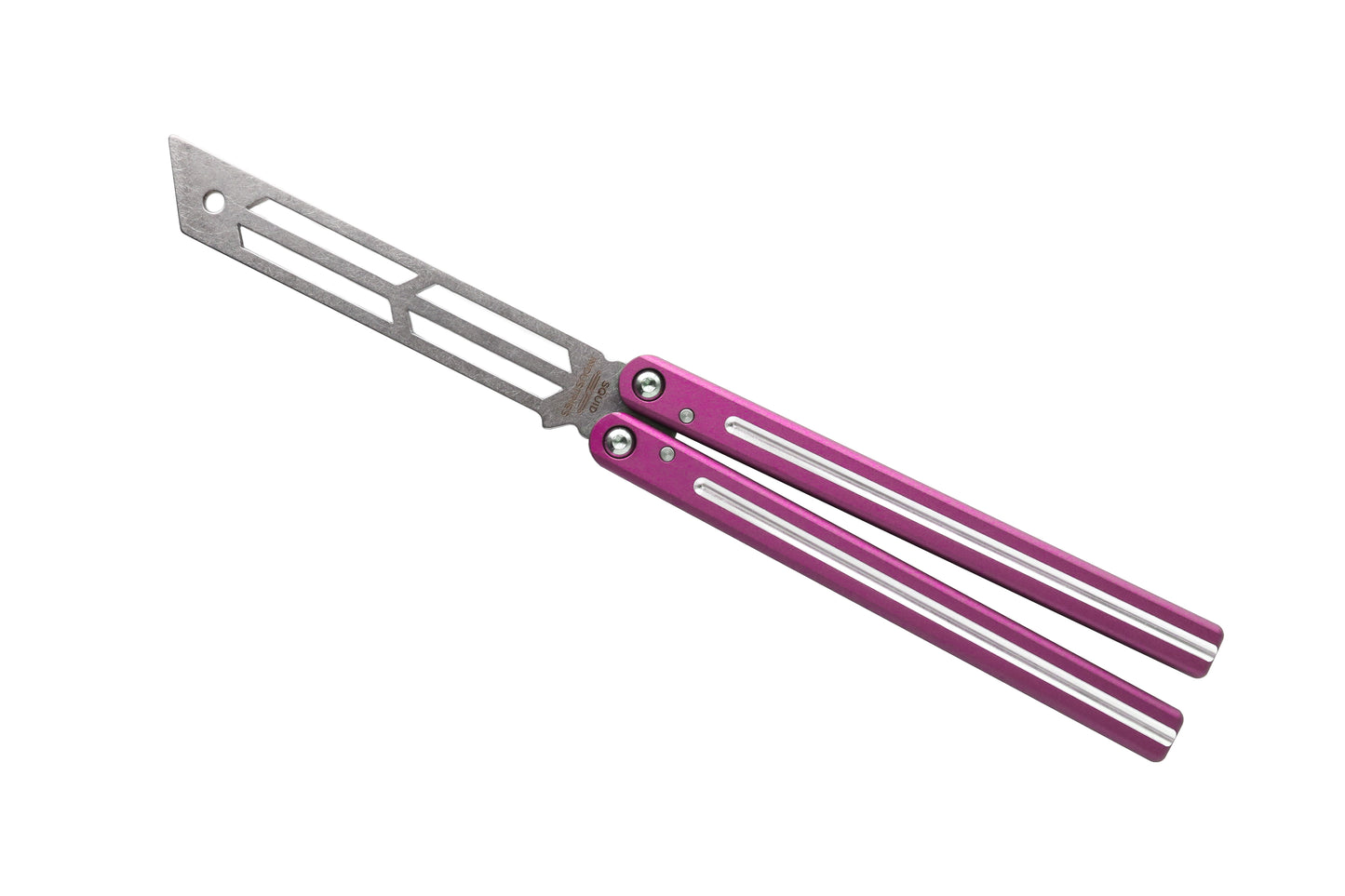 dual-tone pink Triton V2 Clearance Blemished Balisong Butterfly Knife Trainer