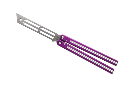 dual-tone purple Triton V2 Clearance Blemished Balisong Butterfly Knife Trainer