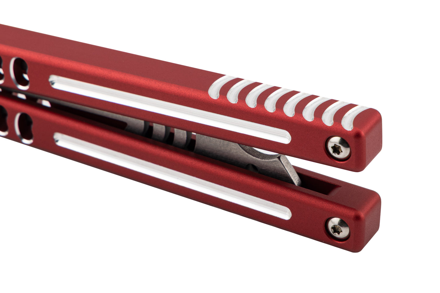 Dt Red Mako V5 Jimping Handle Close Up