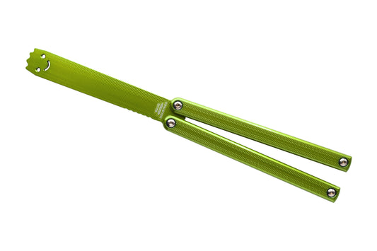 Electric Lime Squiddy-AL In Open Position White Background