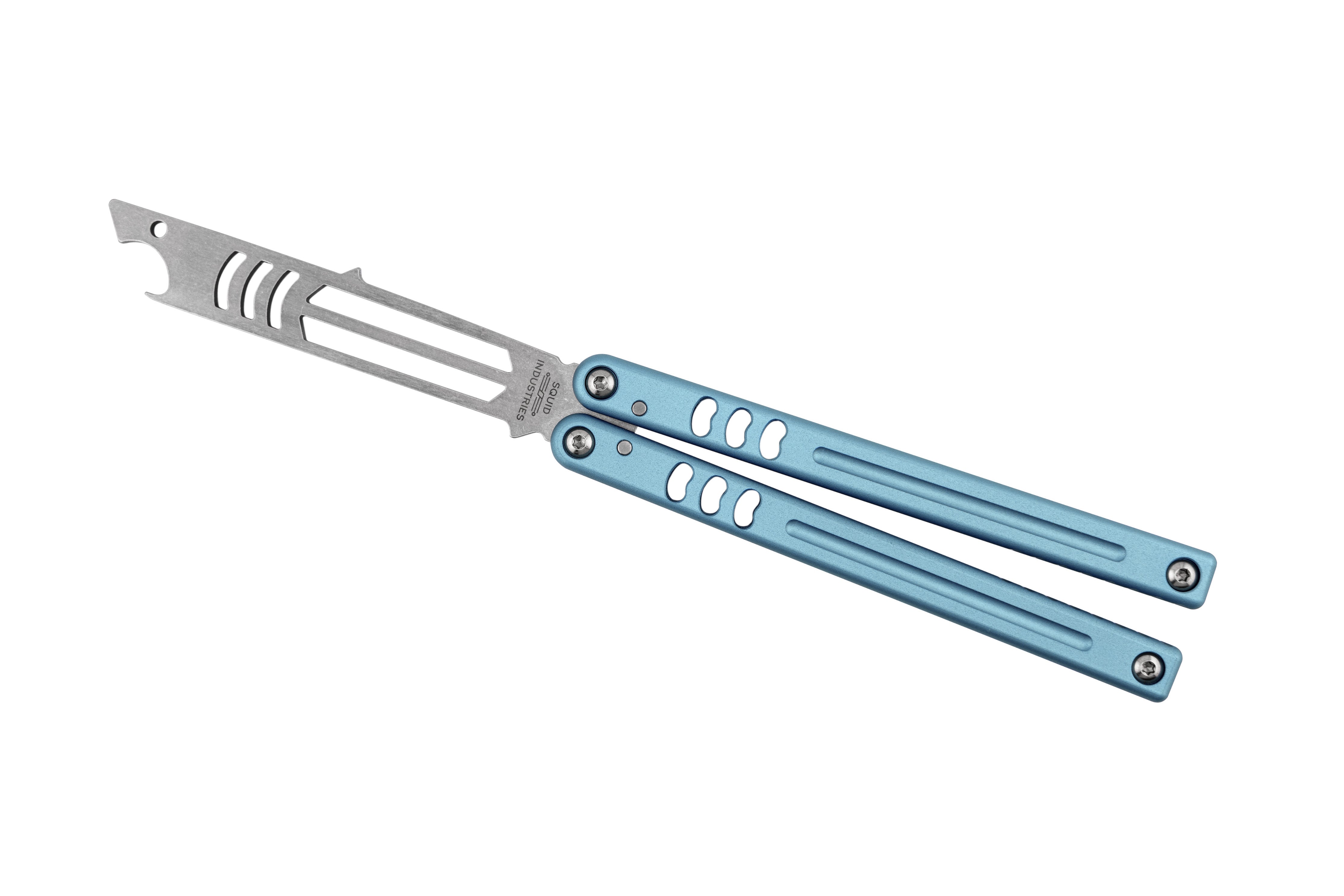 Seasonal Purple Mako V5 Bottle Opener Balisong Fidget Skill Toy