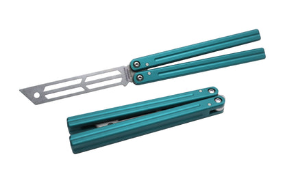 ISO Teal Triton_1 butterfly knife trainer balisong durable 