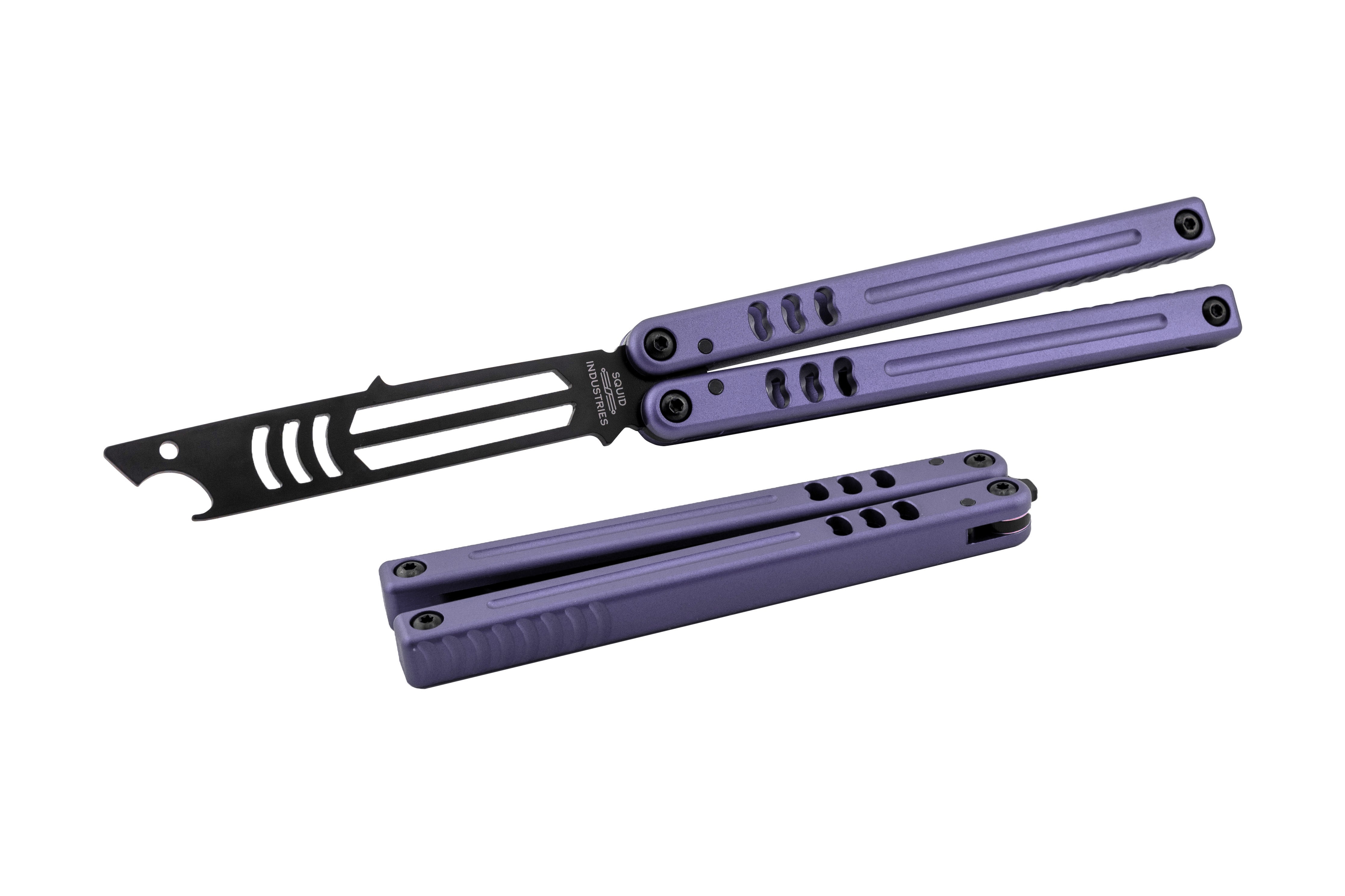 Seasonal Purple Mako V5 Bottle Opener Balisong Fidget Skill