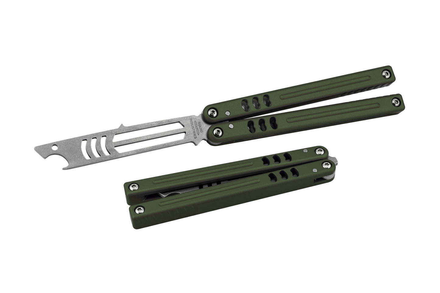 Side by side comparision open and close position mako od green v5

