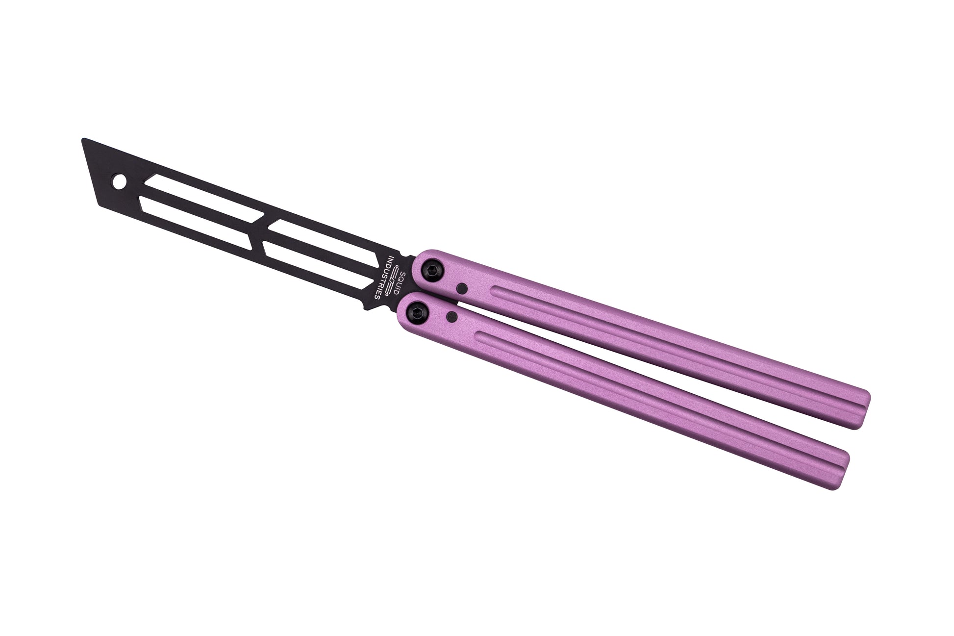 inked pink triton v2 balisong butterfly knife trainer
