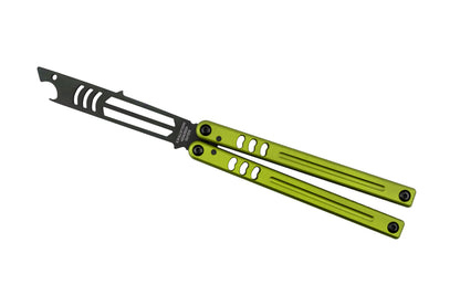 Inked Electric Lime Mako V5 Open Position White Background 
