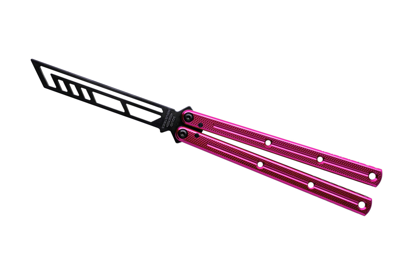Inked Hot Pink Krake Raken Open Position White Background
