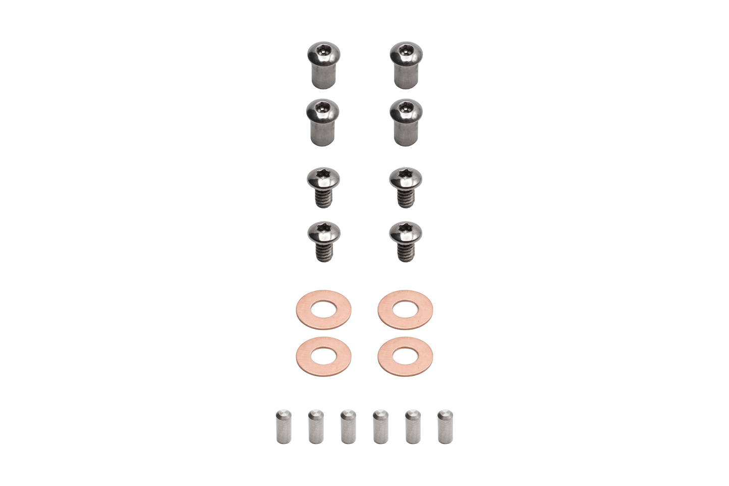 polished titanium Tsunami Hardware Kit