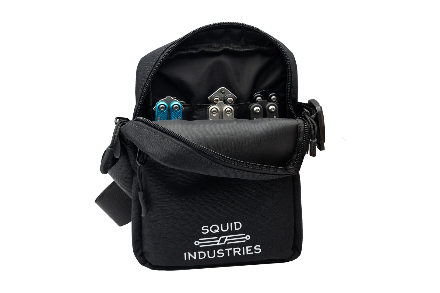shoulder bag that has 6 trainer inside preview