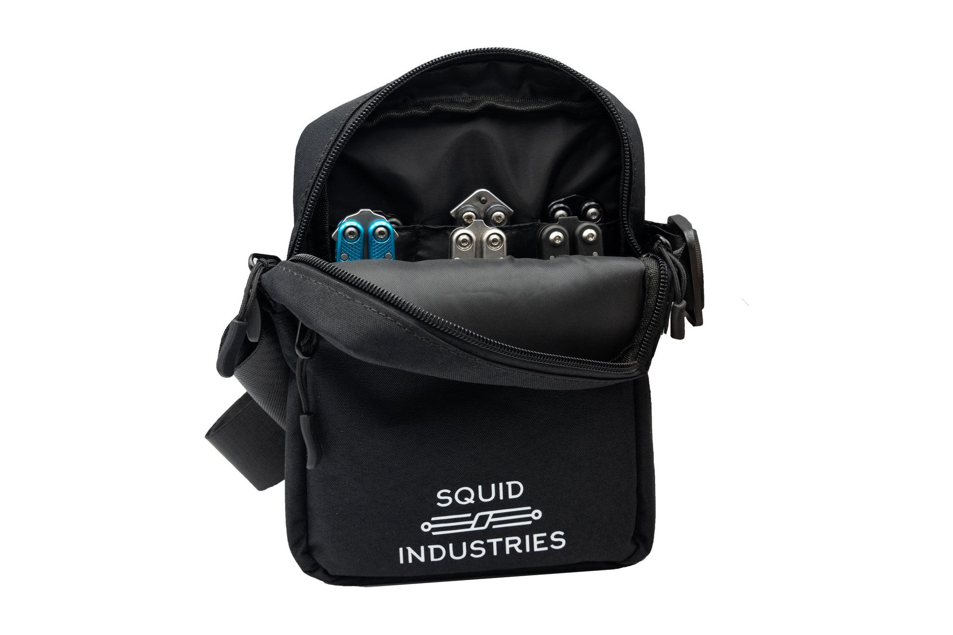 shoulder bag that has 6 trainer inside preview
