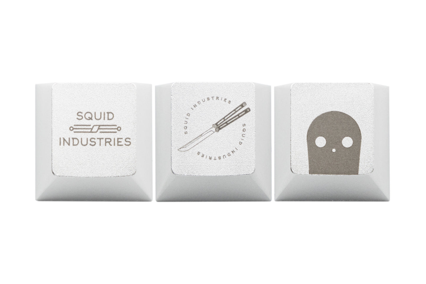 Squid Industries Keycap silver pack