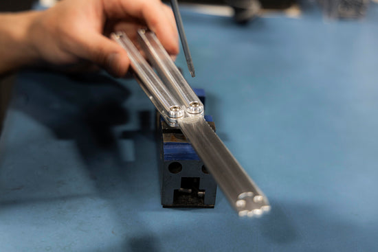 Squiddy-Al being mainenance on a vice