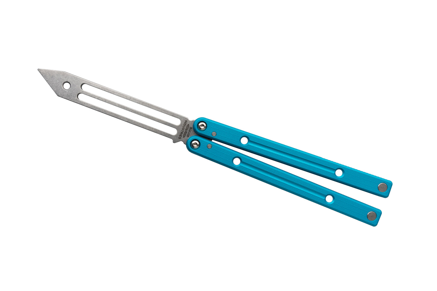 Teal Clearance Blemished Squidtrainer V4 Balisong Butterfly Knife Trainer 