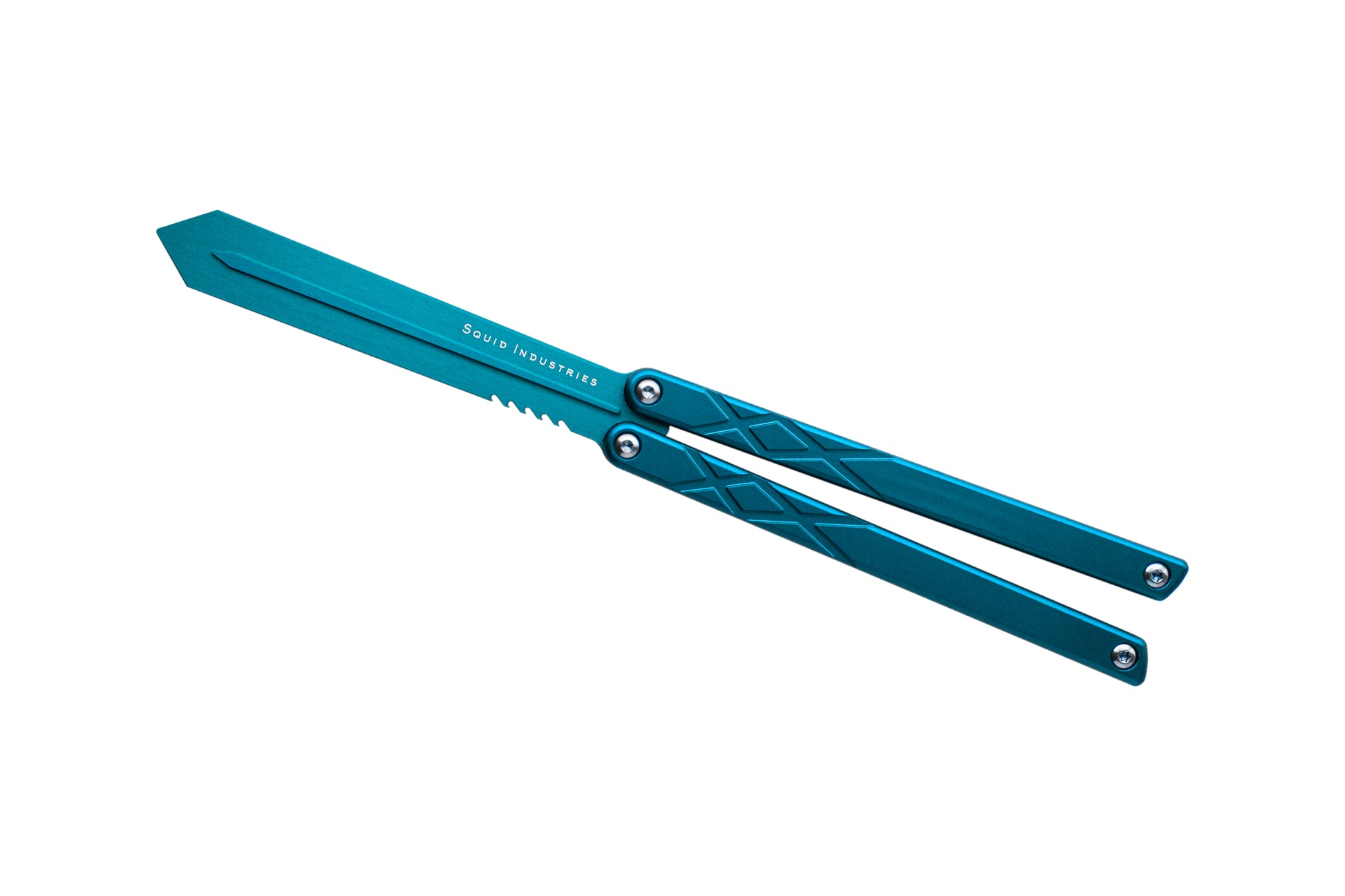 Teal Sword Fish with Silver Hardware