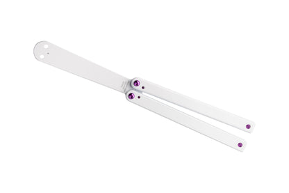 titanium magenta squiddy balisong butterfly knife trainer plastic fidget toy