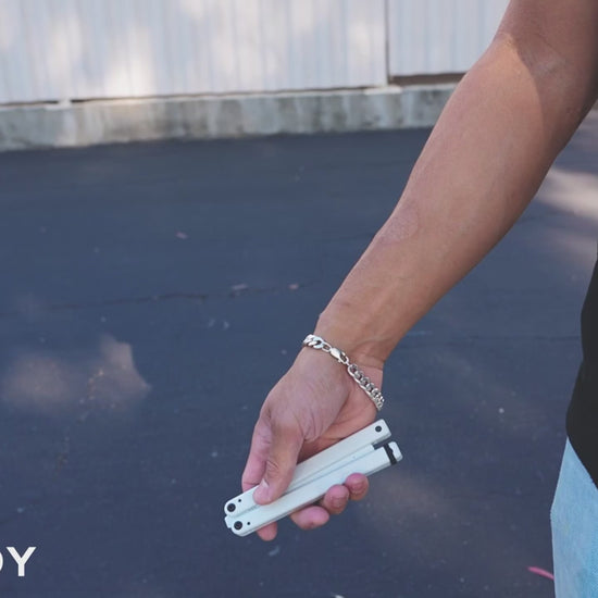 Squid Industries Channel Balisong Butterfly Knife Trainer video squiddy