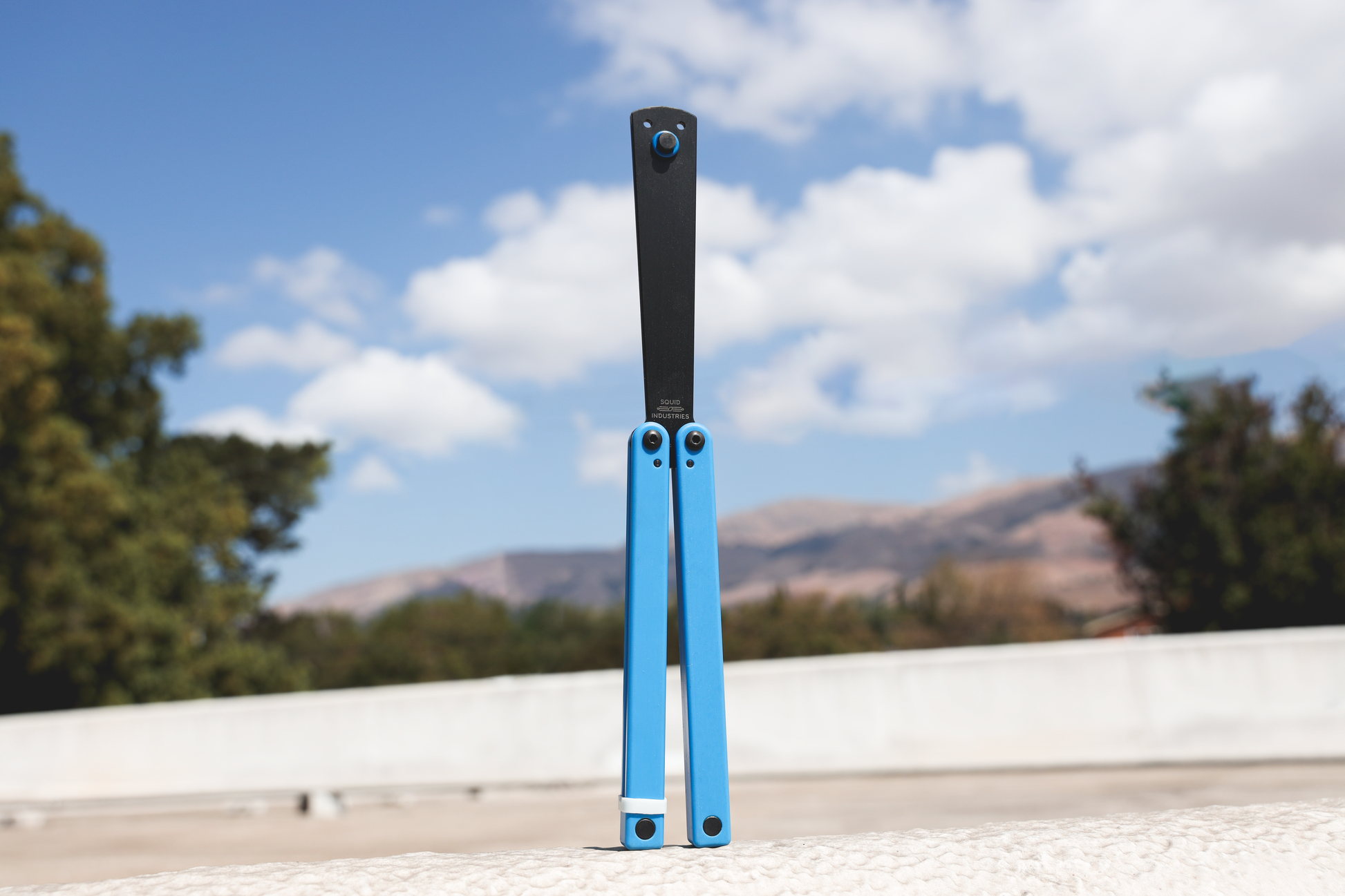 Squiddy-u balisong butterfly knife trainer fidget toy