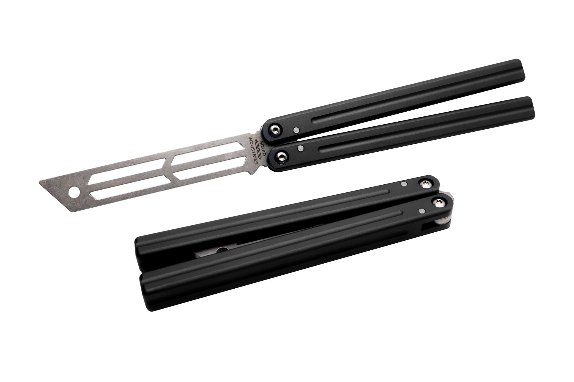 Third Balisong Black Stainless Steel, Black Butterfly Knife