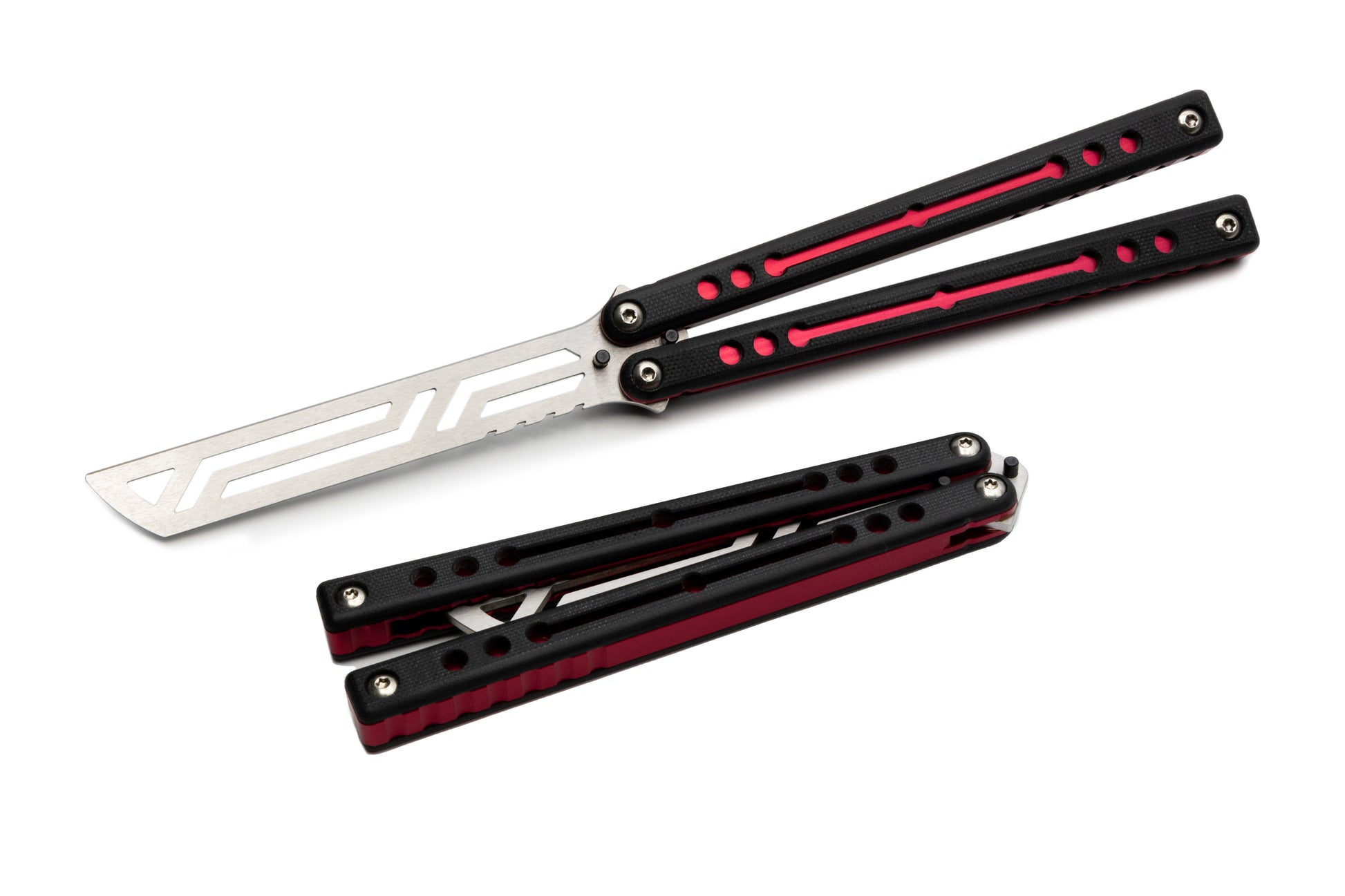 ISO red Nautilus V2 Butterfly Knife trainer balisong