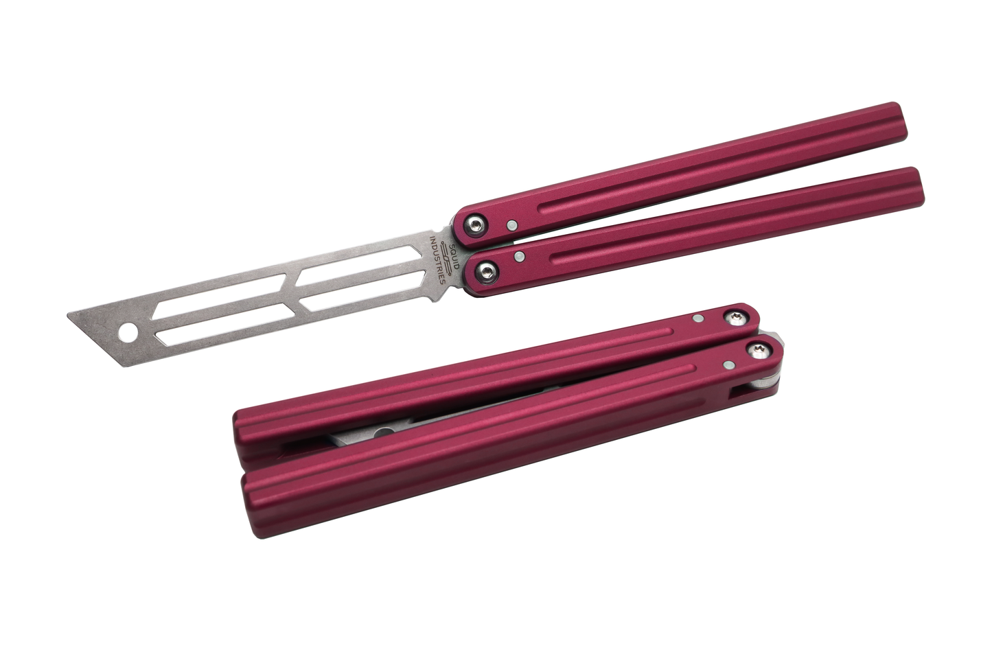 red triton v2 balisong butterfly knife trainer 