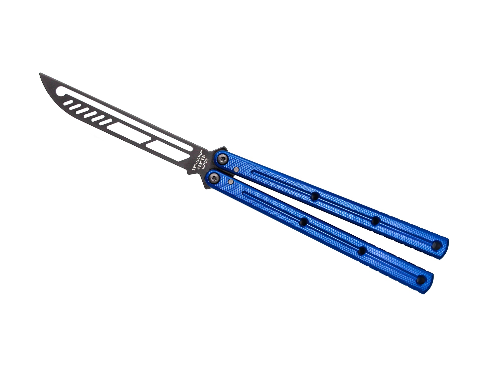 Blue Inked Krake Raken Butterfly Knife Trainer