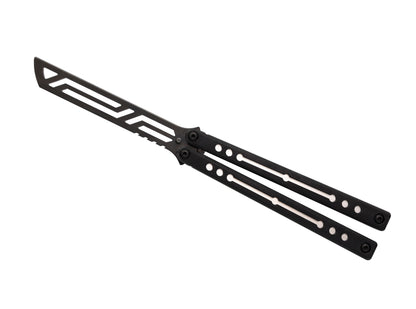 Silver Inked Nautilus Butterfly Knife Trainer