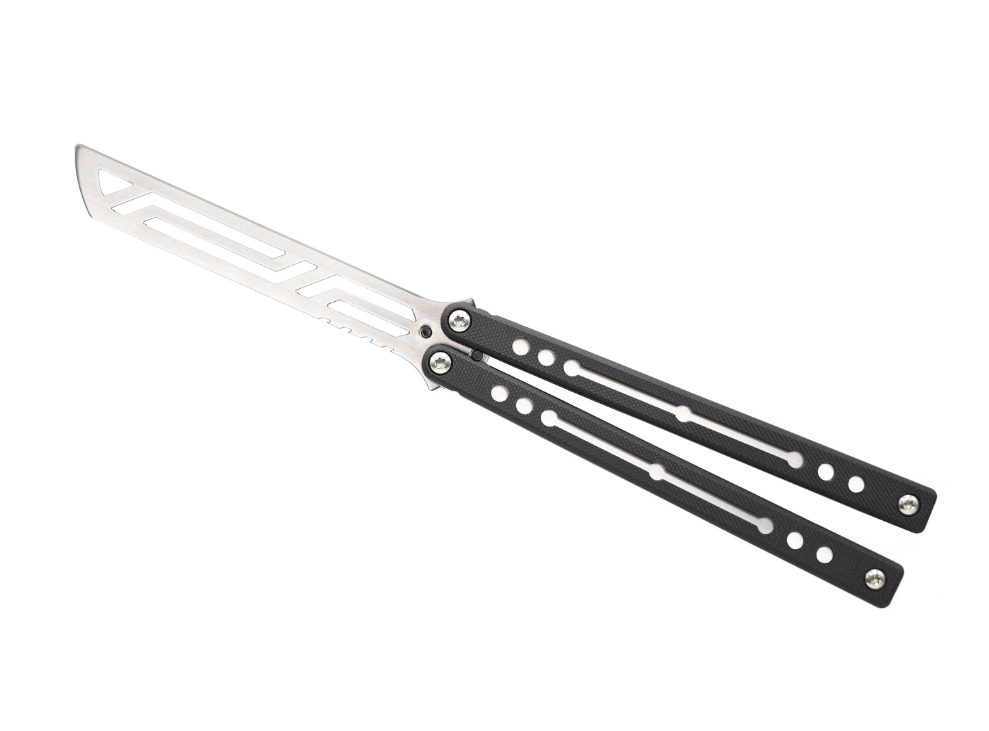 Silver Nautilus Butterfly Knife Trainer