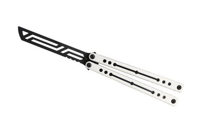 Winter Inked Black NautilusV2 balisong with g10 scales